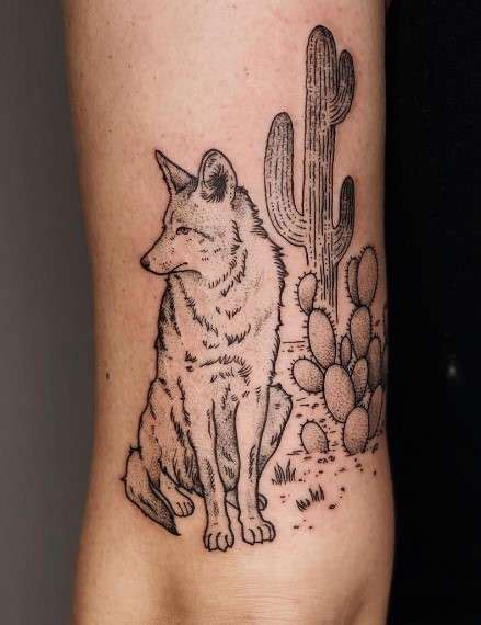 coyote tattoo|coyote tattoo meaning.